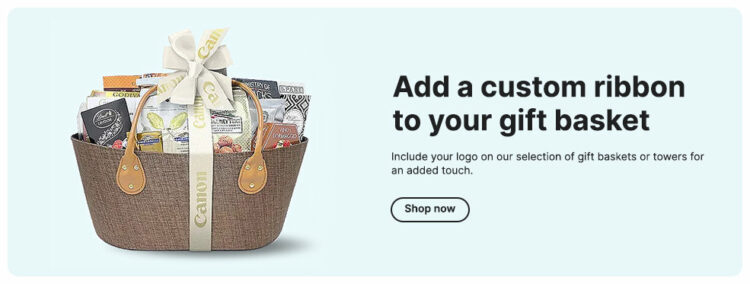 Custom Ribbon Gift Basket