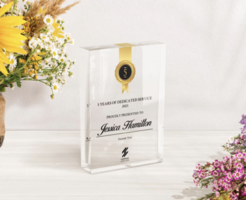 Employee Milestone Plaque