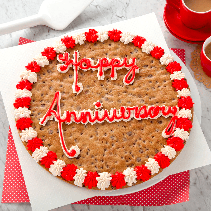 Happy Anniversary Cookie Cake