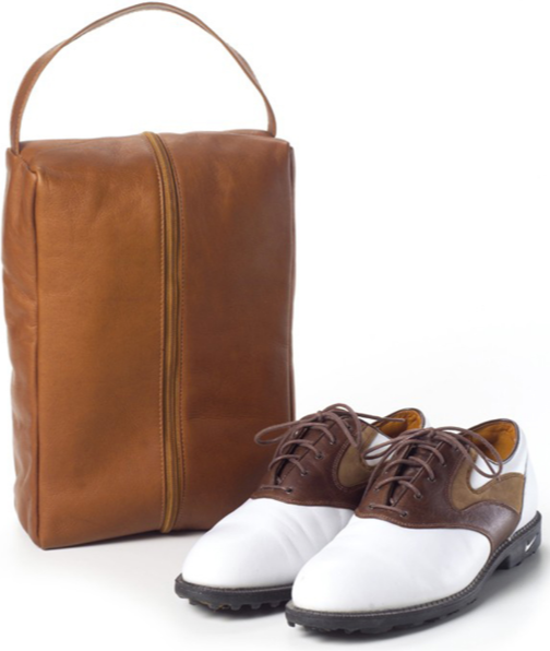 Leather Golf Shoe Bag 