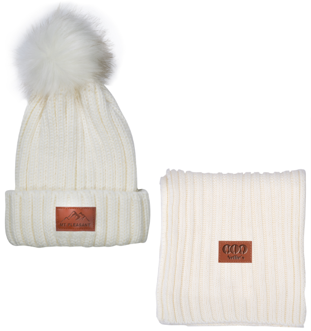 Leeman™ 2-in-1 Ribbed Knit Winter Gift Set
