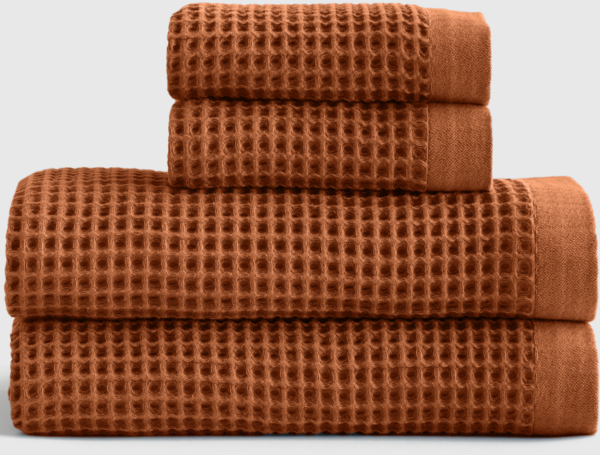 Organic Turkish Waffle Bath Towel Bundle